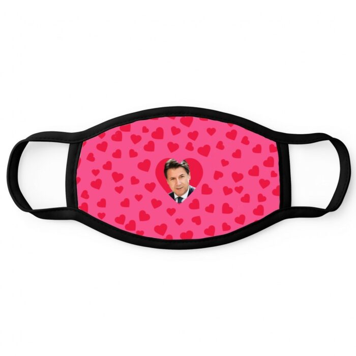 Daddy Conte Giuseppe Mascherina Cuori Rosa