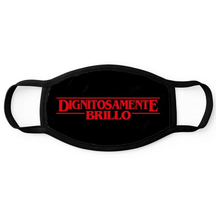 Dignitosamente Brillo Mascherina Stranger Things divertente citazione di biggiogero un giorno in pretura