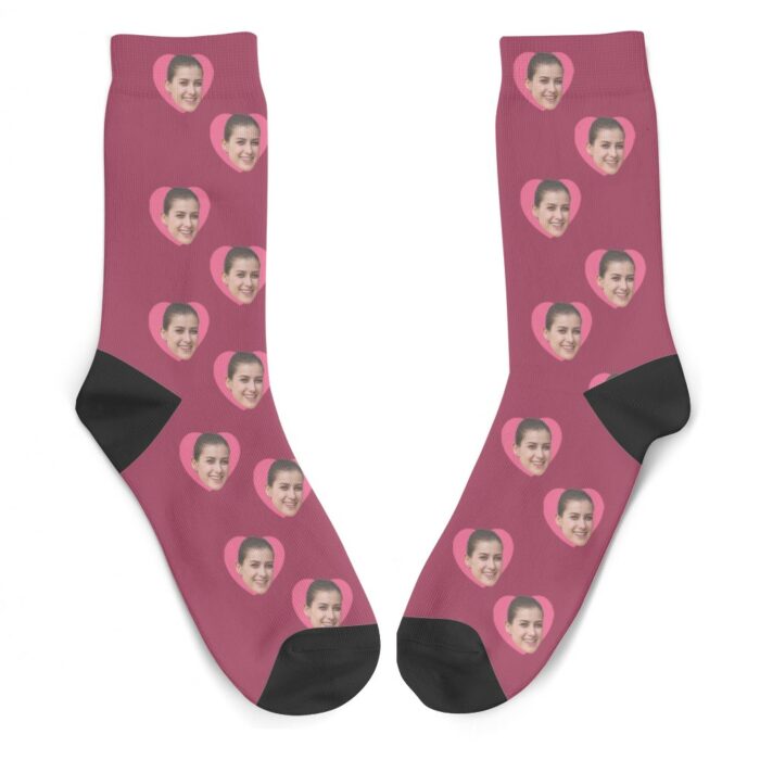 Calze divertenti personalizzate faccia ragazza idea regalo fidanzato san valentino o anniversario per lui