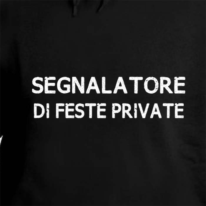 10008 Segnalatore di feste private Felpa Cappuccio divertente covid lockdown memes