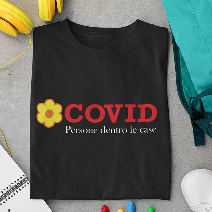 Covid Persone dentro le case Conad Maglietta divertente Commenti memorabili
