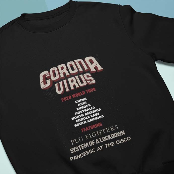 Corona Virus World Tour 2020 Felpa divertente