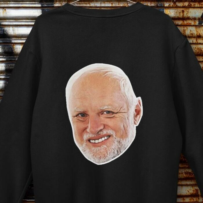 Hide the pain Harold meme felpa divertente