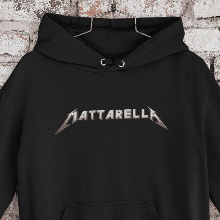 Mattarella Metallica Felpa cappuccio divertente