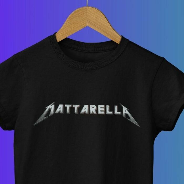 Mattarella Metallica T-shirt maglietta divertente