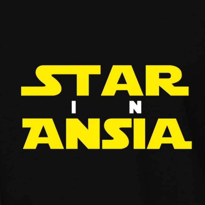 Star in ansia Felpa Cappuccio Scritta Star Wars Style