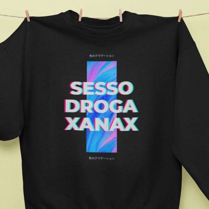Sesso droga xanax felpa divertente meme Sesso droga xanax felpa divertente meme